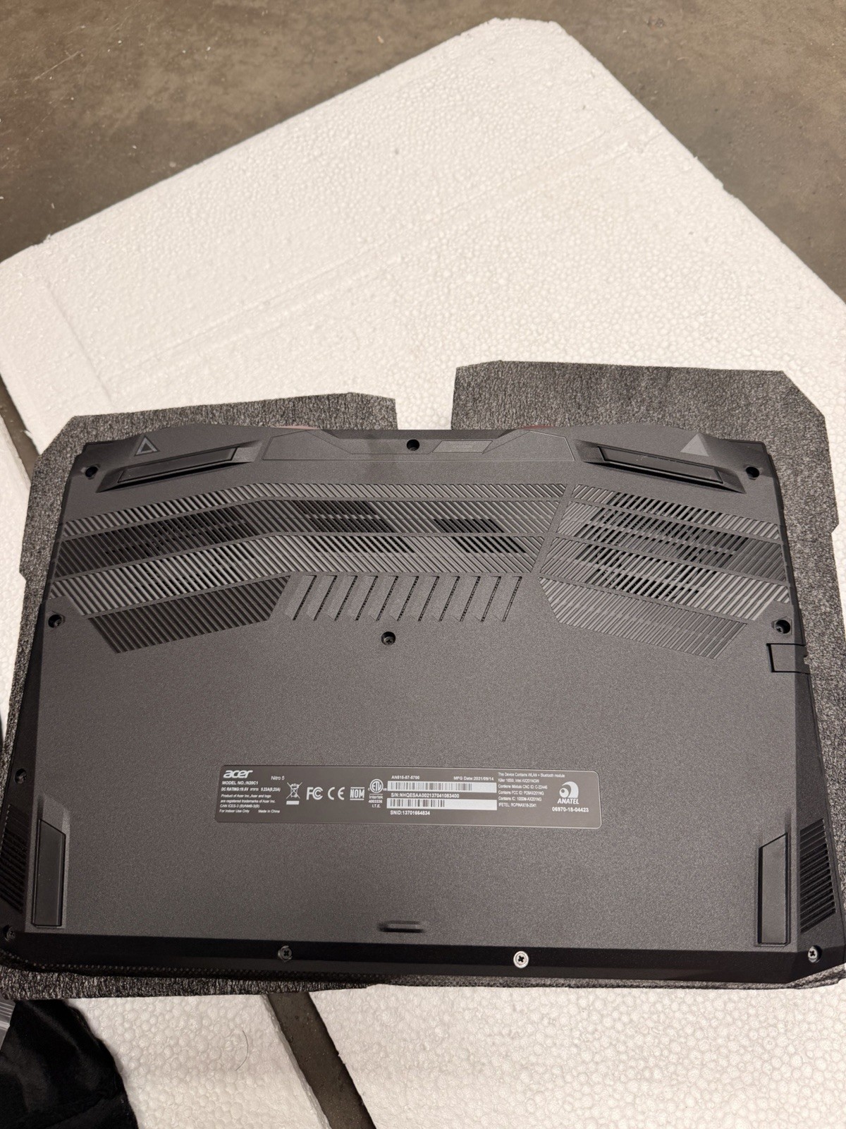 Acer Nitro 5 15.6” (512GB SSD, Intel Core i5-11400H, 2.7GHz, 16GB RAM,…