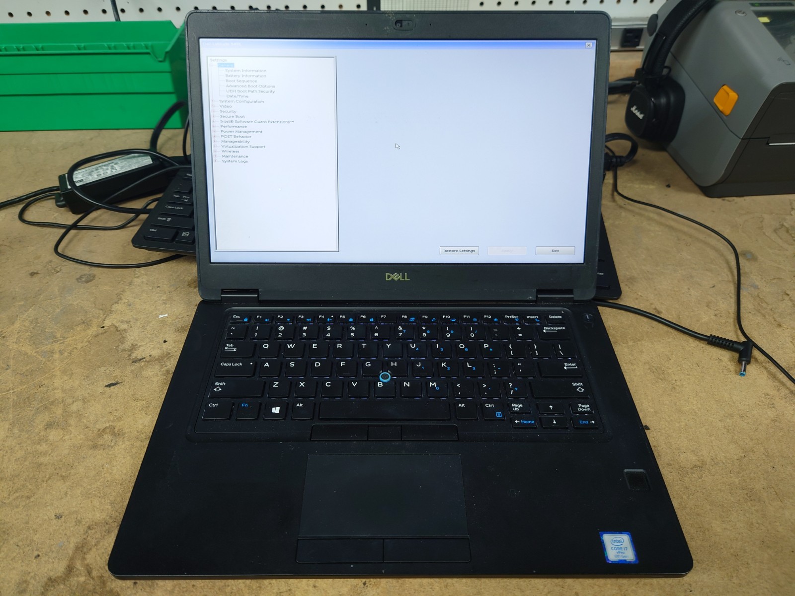 Dell Latitude 5491 14″ FHD i7-8850H 16GB RAM No Battery/OS/SSD