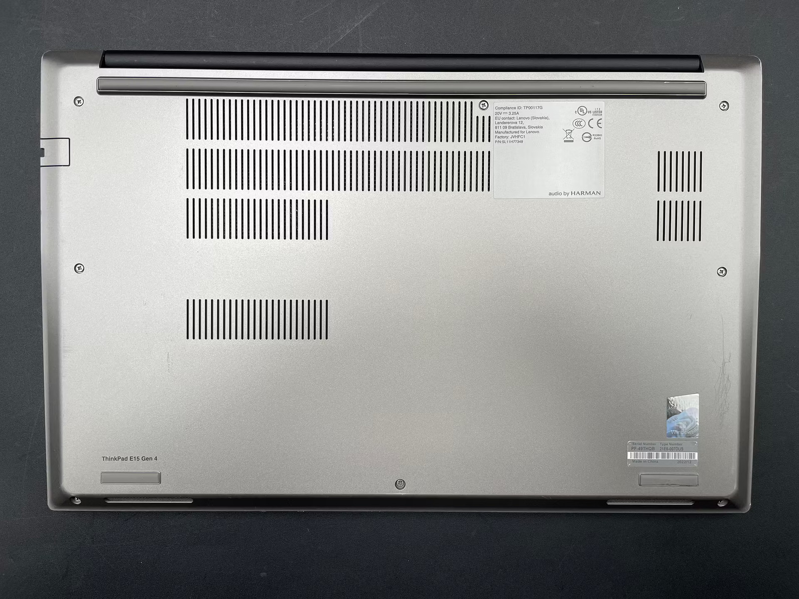 Lenovo ThinkPad E15 Gen 4 Used 15.5″ (i5-1235U-16GB-256 GB NVMe)
