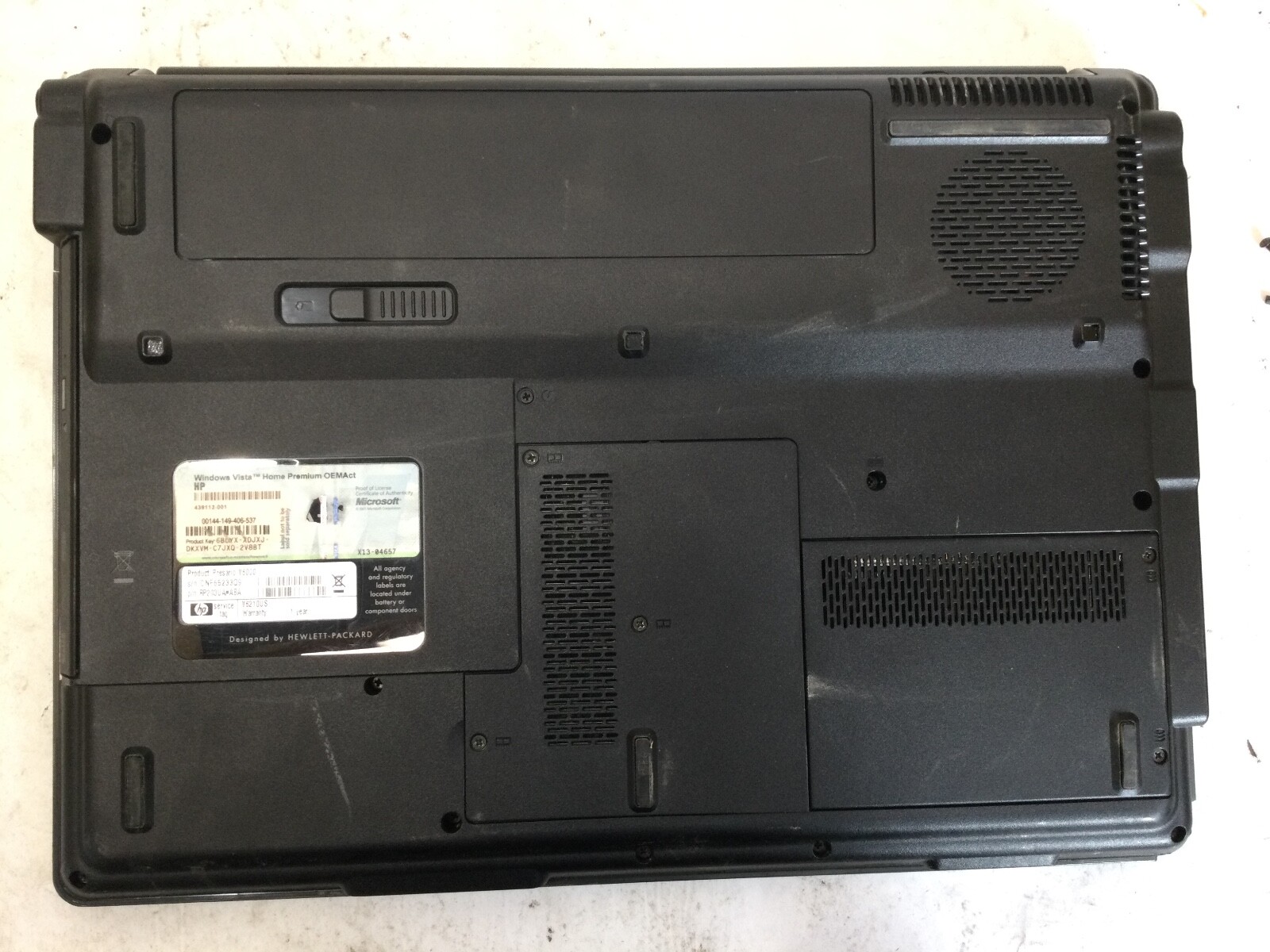 HP PRESARIO V6000 – 1GB RAM – AMD TURION 64 – FOR PARTS – READ DESCRIPTION – BB!