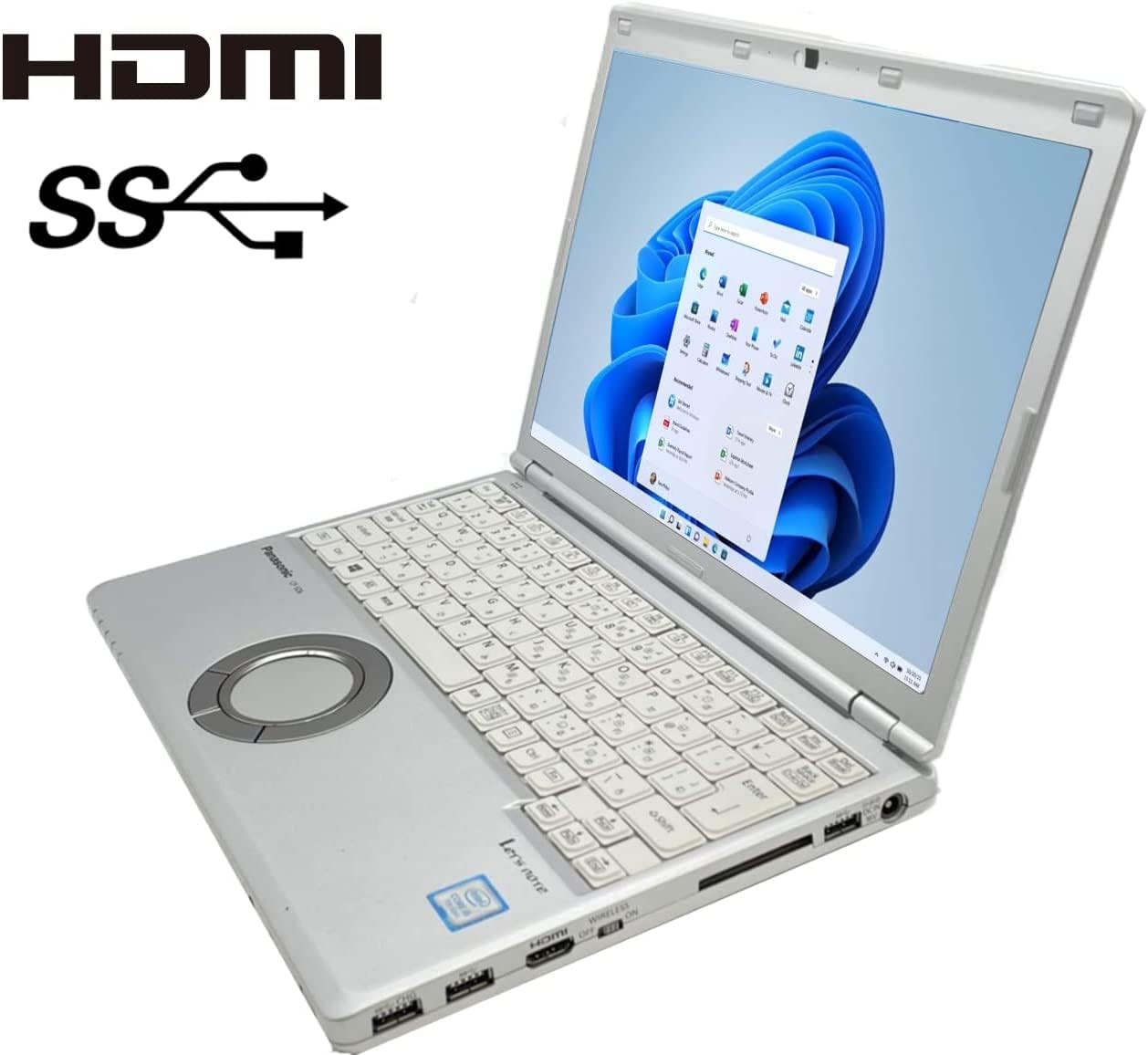 Panasonic CF-SZ6 i5 7th Gen 2.6GHz 8GB 256GB SSD Win11 Pro Office 2019 JP