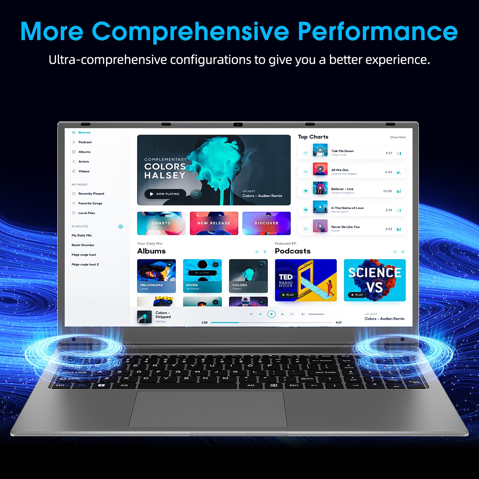SGIN 15.6″ FHD Laptop Notebook-Intel Celeron Up to 2.8 GHz 512GB memory 8GB RAM
