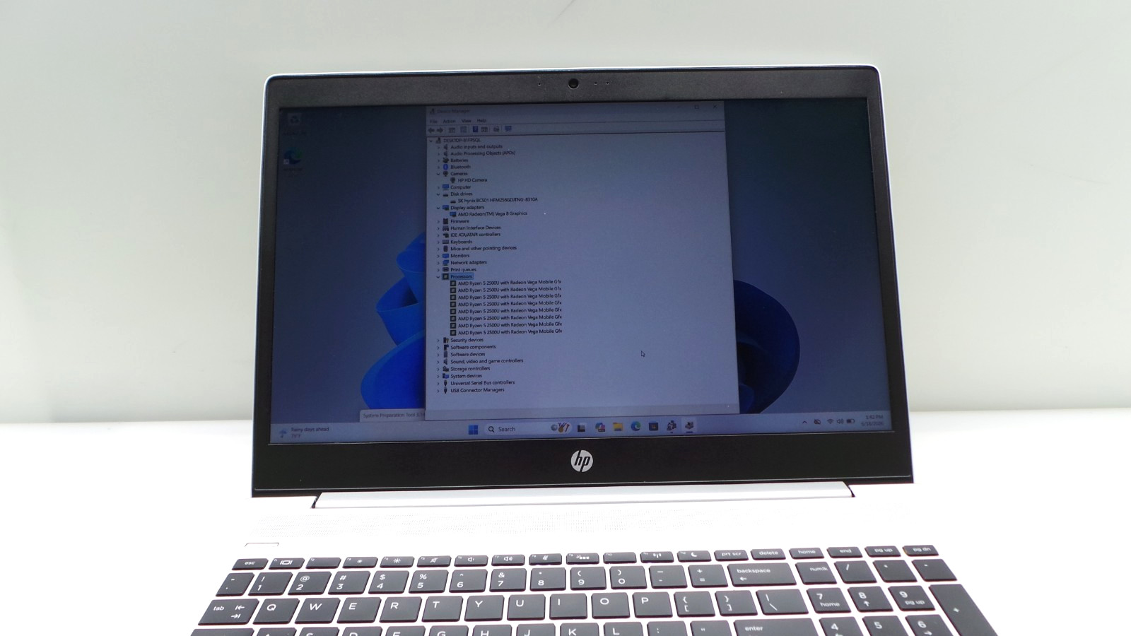 HP ProBook 455 G6 | 15.6″ | AMD Ryzen 5 2500U | 8GB RAM 256GB NVMe | WIN 11 PRO