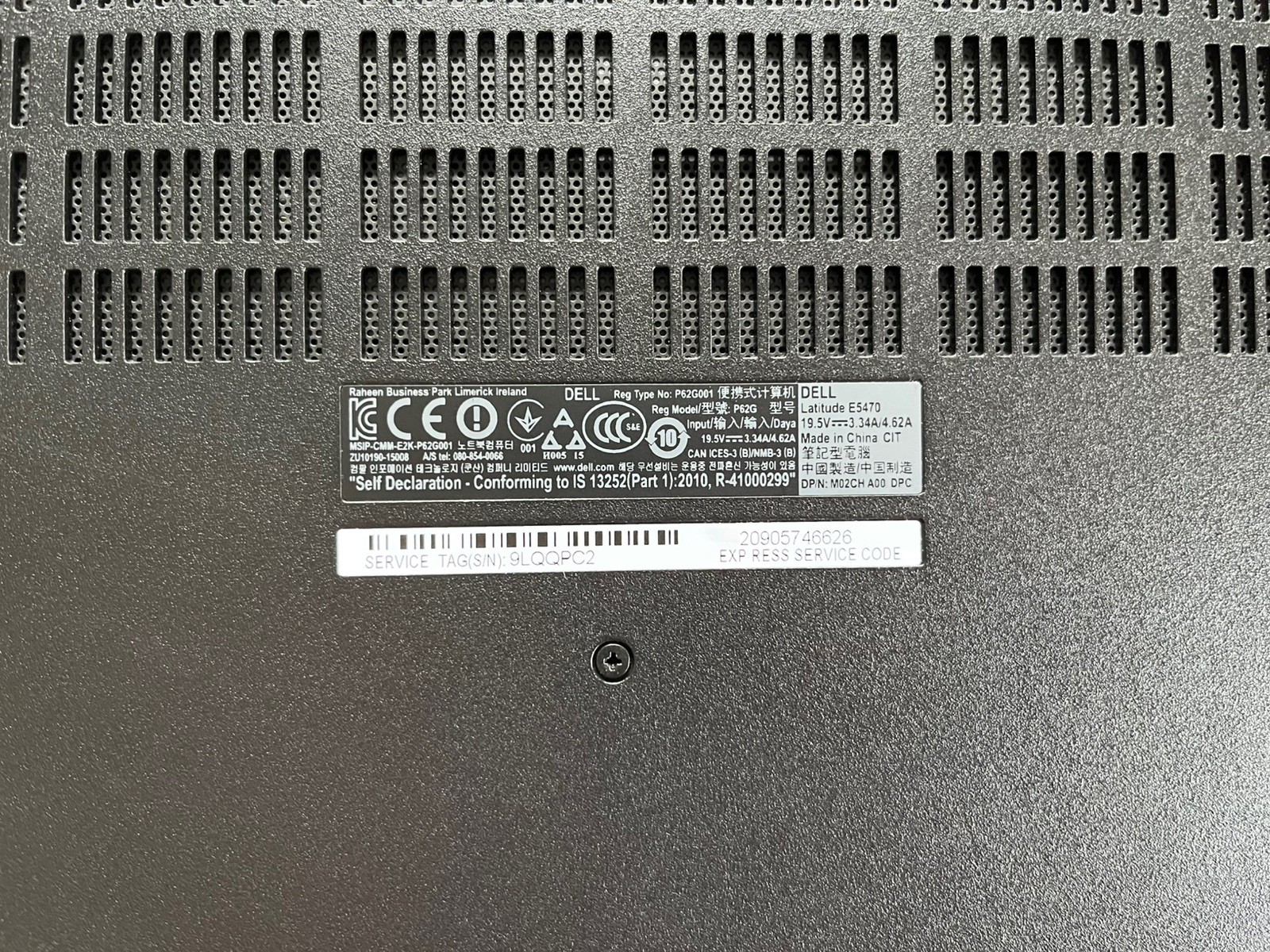 Dell Latitude E5470 14″ 256GB Intel Core i5 6th Gen 2.40 GHz 8GB Laptop Win 10