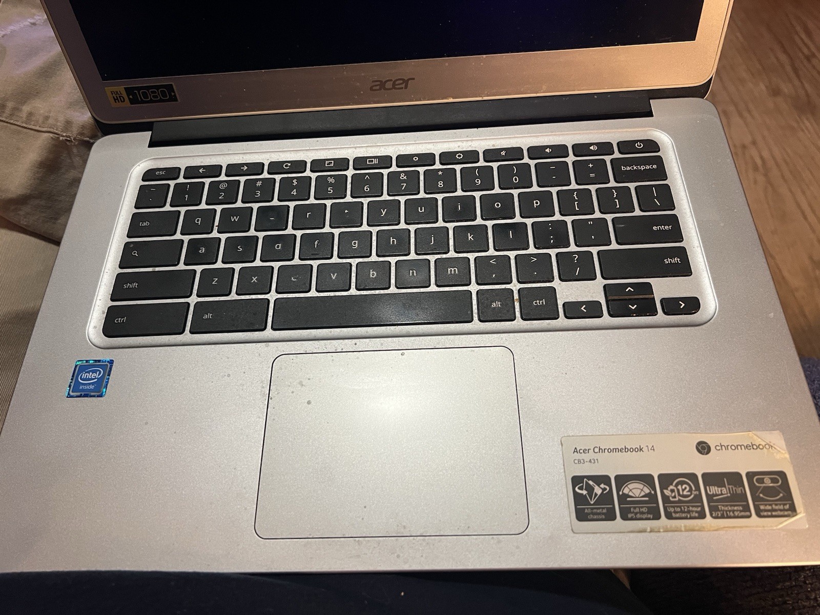 Acer Chromebook 14 CB3-431 14″ For Parts Celeron N3160 1.6GHz 4GB RAM