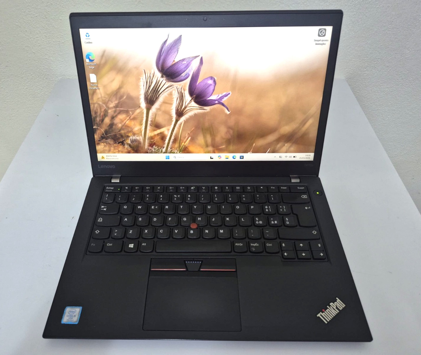💻 Lenovo ThinkPad T470s Laptop 💡 cpu i5-7300u 2.60 GHZ RAM 8GB NVME 256GB ⚡
