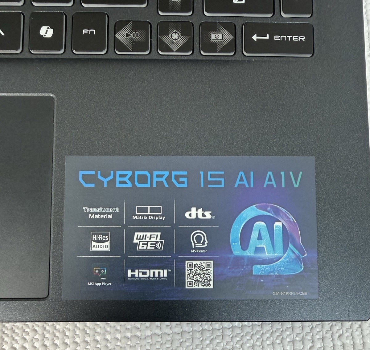 MSI Cyborg 15 15.6″ AI A1VEK-079US FOR PARTS OR NOT WORKING [Power Issue]
