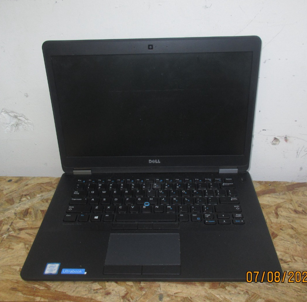 Dell Latitude E7470, Intel Core i7-6600U @ 2.60Ghz, 8GB RAM, NO SSD/OS/BATTERY.