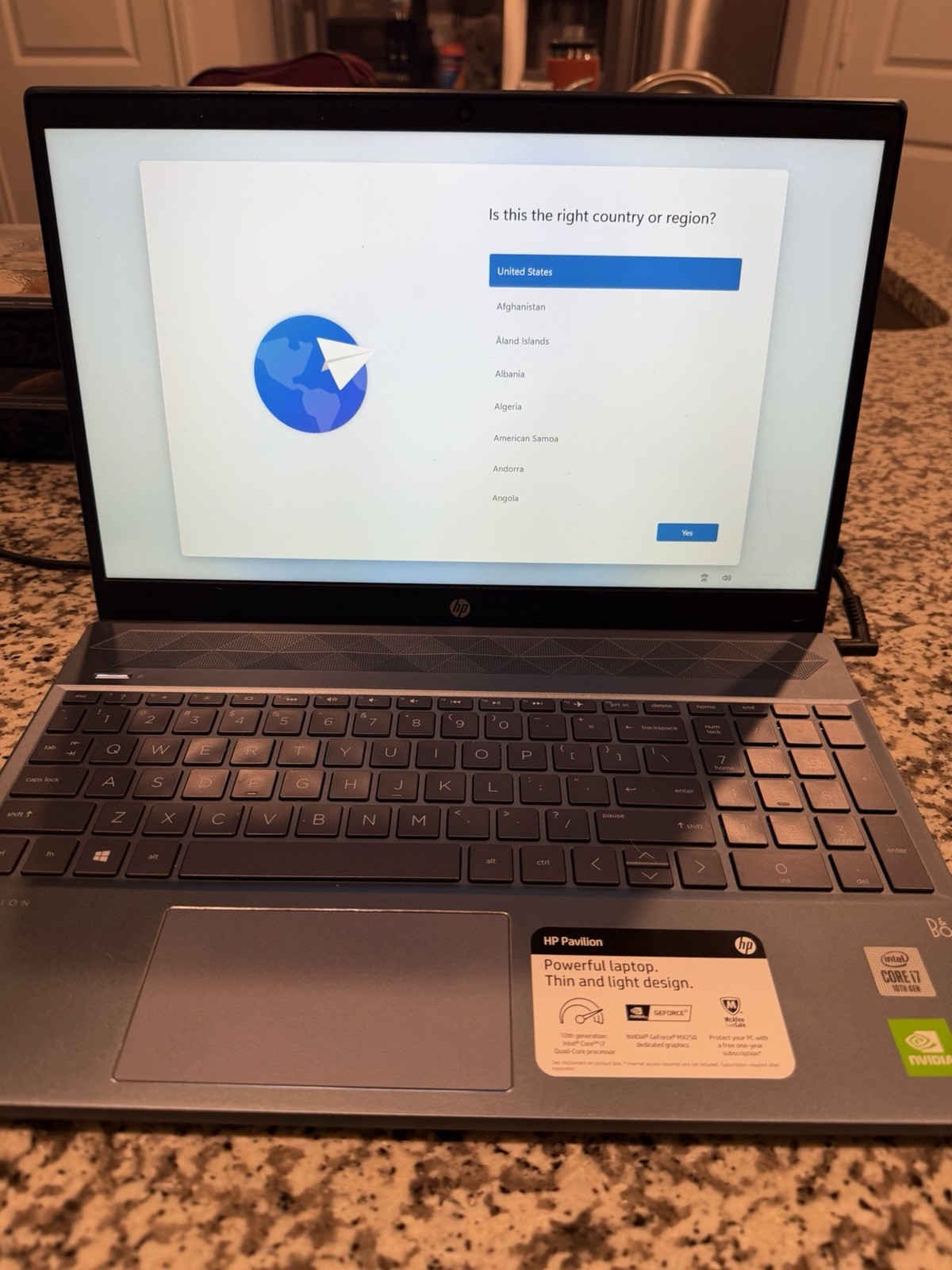 HP Pavilion 15.6 in Laptop Core i7 10th Gen GeForce MX250 16gb RAM