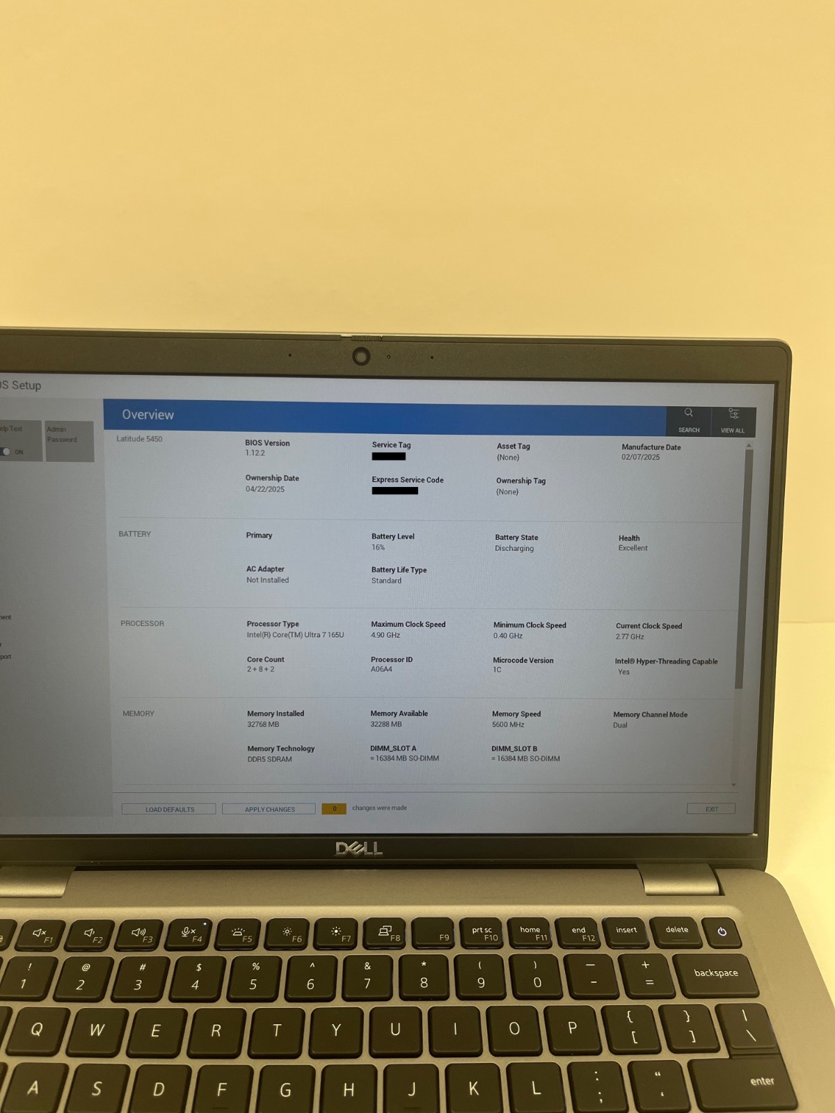 Dell Latitude 5450 14″ Intel Core Ultra 7 165U 32GB RAM 512GB SSD Laptop