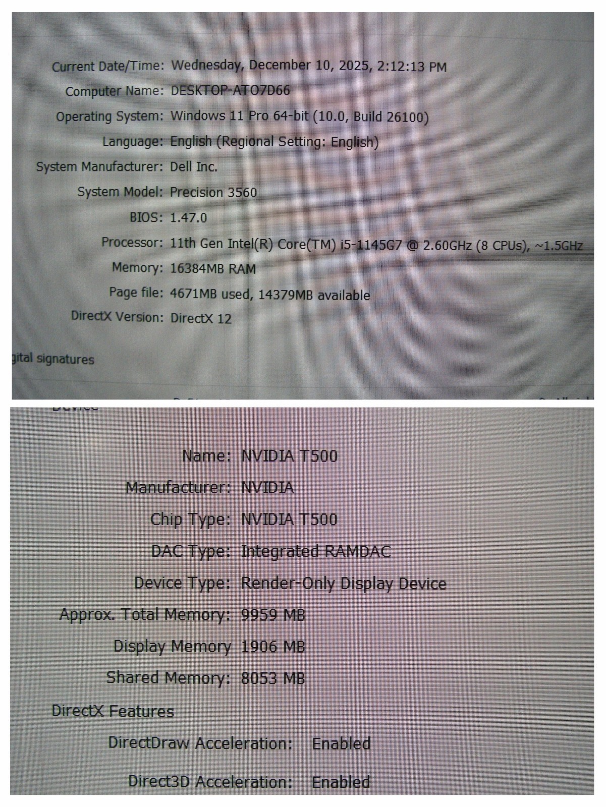 Dell Precision 3560 15.6″FHD i5-1145G7 2.6GHz 16GB 512GB Nvidia T500 2GB Win 11P