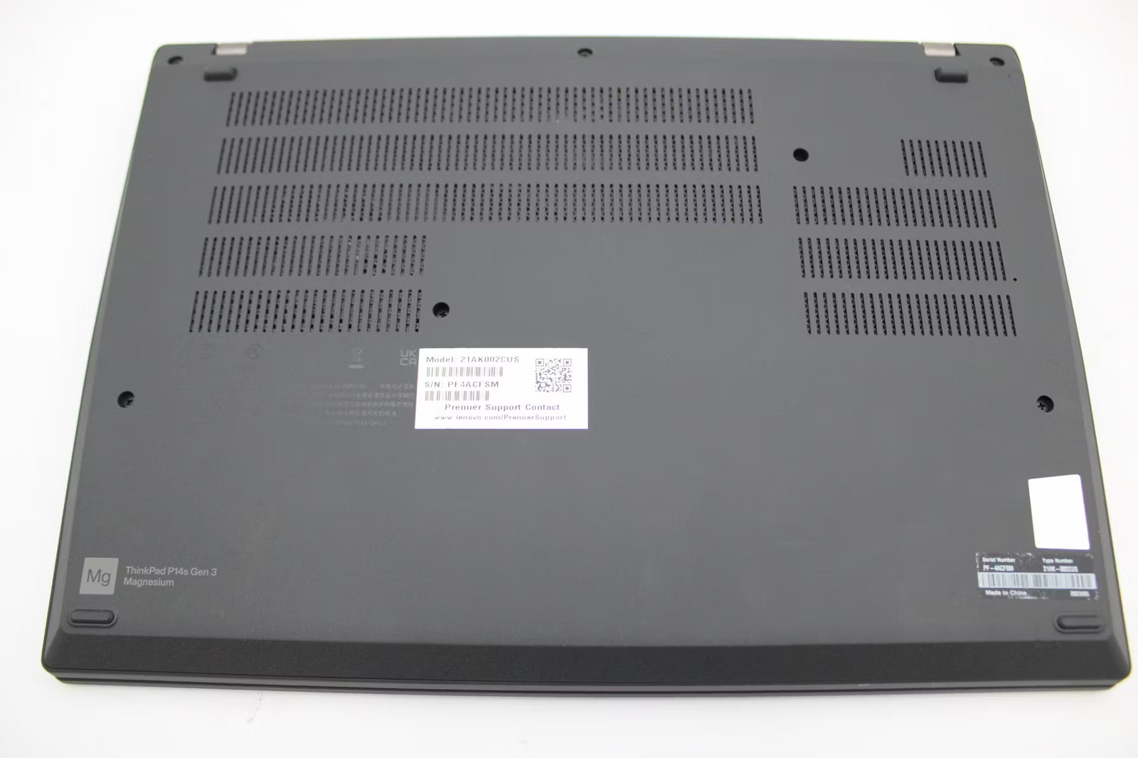 Lenovo ThinkPad P14s Gen 3 Used 14″ i7-1260P, 512GB NVMe, 16GB RAM, T550