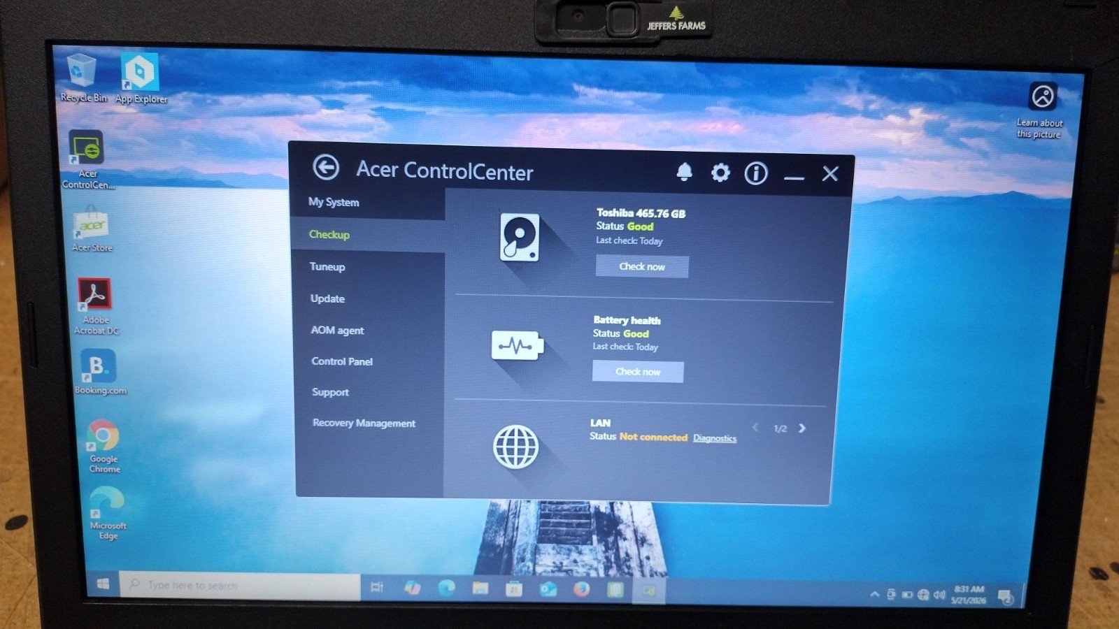 Acer Travelmate P248-M 14″, i5, 4GB Ram, 460GB Hard Drive