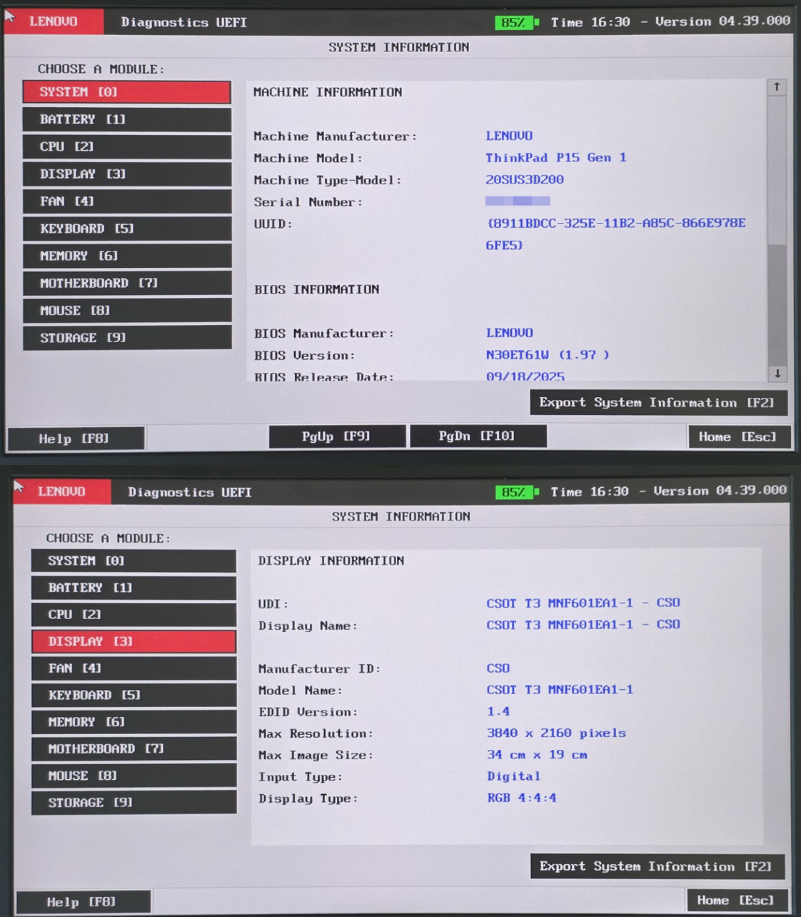 Lenovo ThinkPad P15 Gen 1 i7-10850H 32GB 15.6″ 4K HDR 3840×2160 NVIDIA RTX 3000