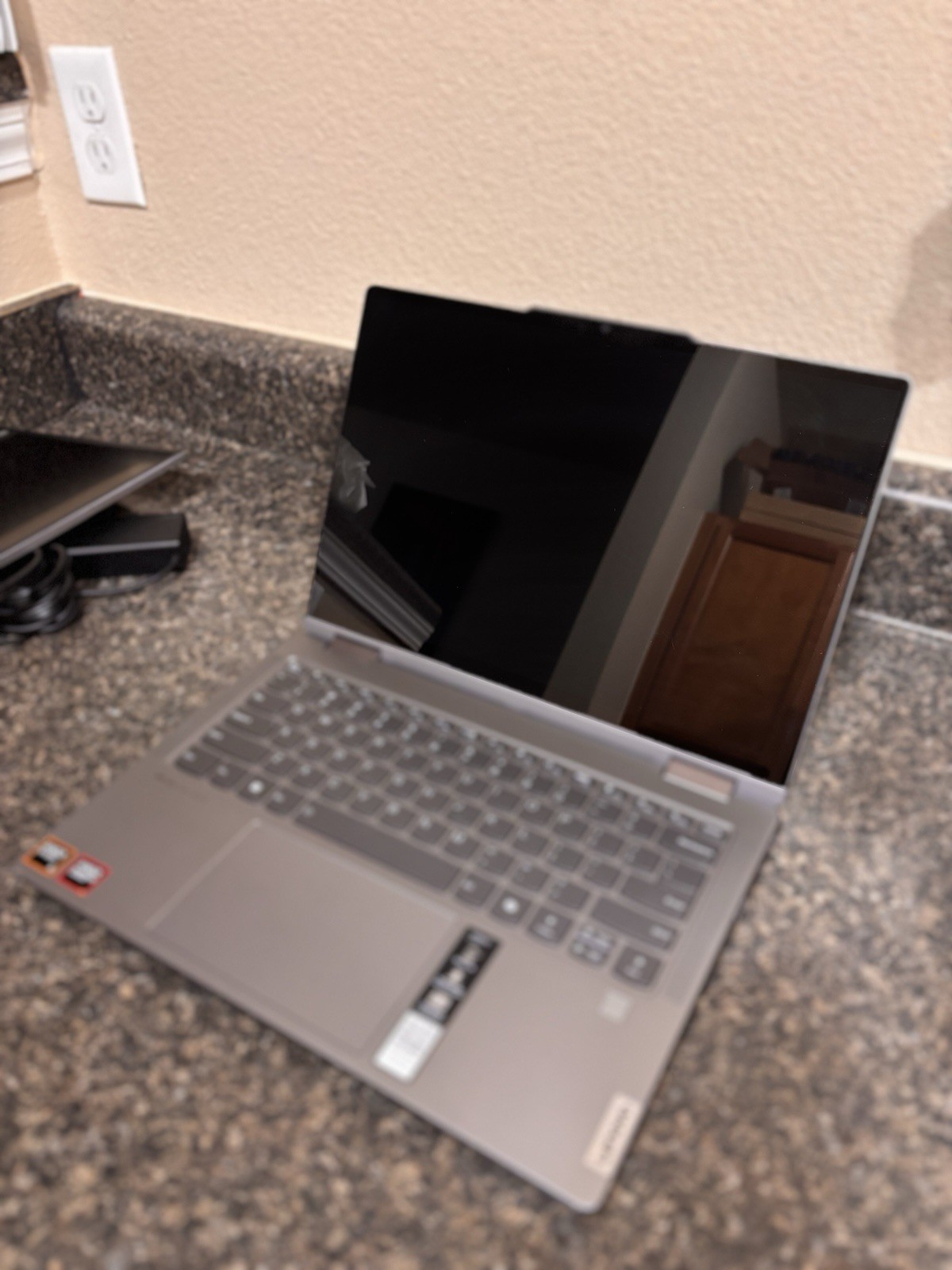 Lenovo Laptop, monitor, And Pen Set Up