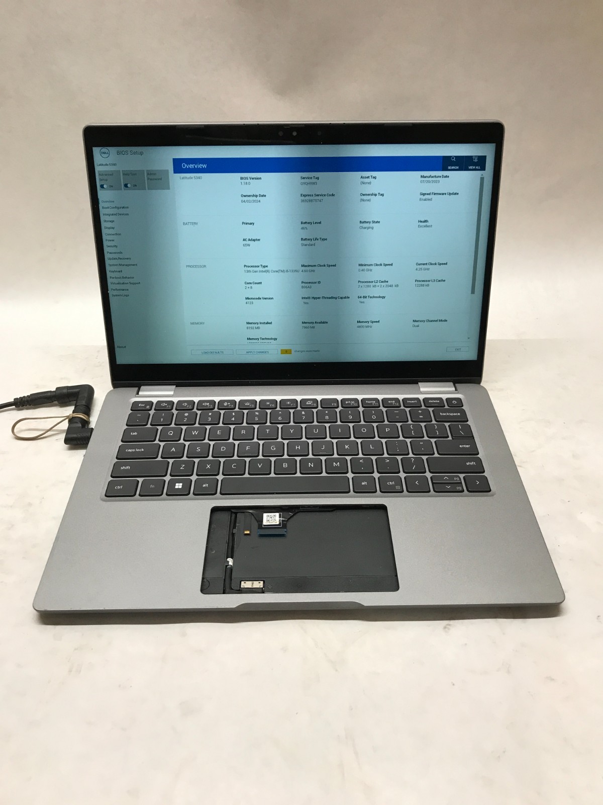 Dell Latitude 5340 13″ Intel i5-1335U 8GB RAM NO SSD/OS For Parts READ DESC – DW
