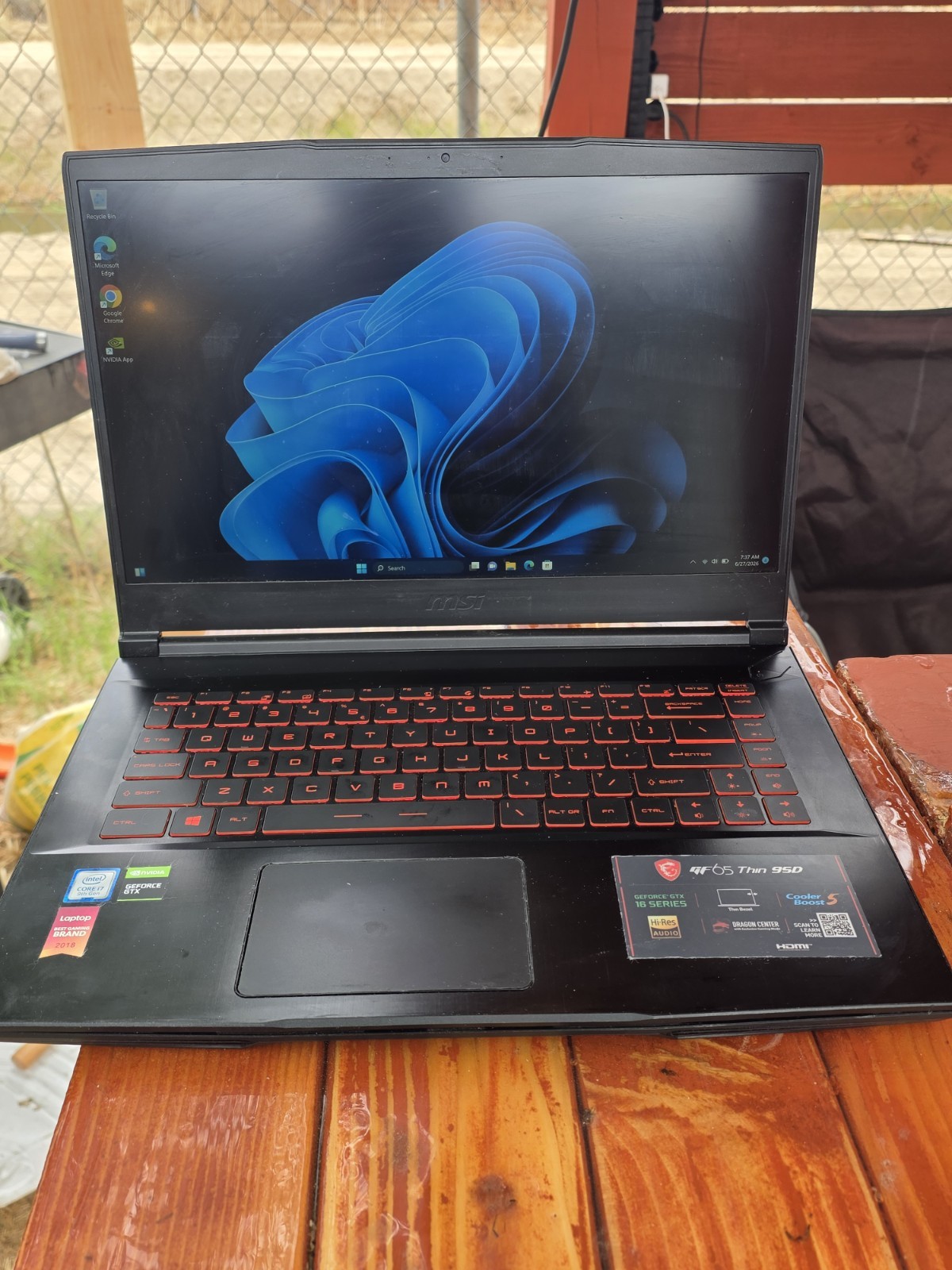 MSI GF65 Thin9SD GamingIntel i7 16GB WD Black Premium NVMe SSD | GTX 1660 Ti 6GB