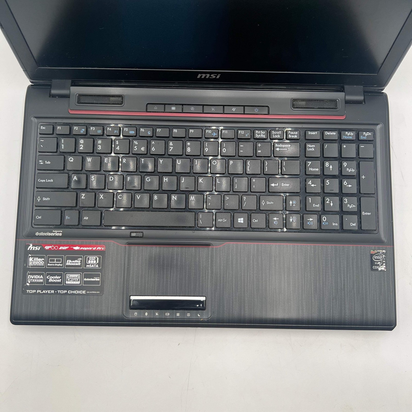 MSI MS-16GH 15″ Core i7 2.6GHz 8GB 1TB GTX 950M Laptop Used B