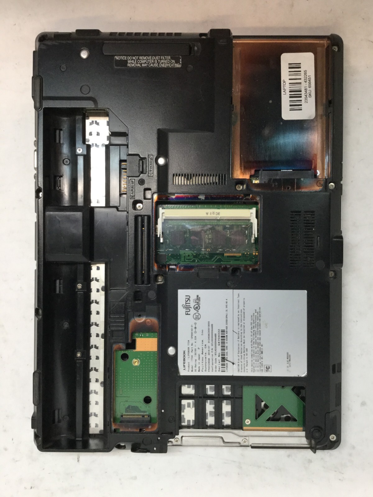Fujitsu Life T734 Book 13″ Laptop Intel Core i5 3rd Gen.- DOES NOT BOOT -MZ