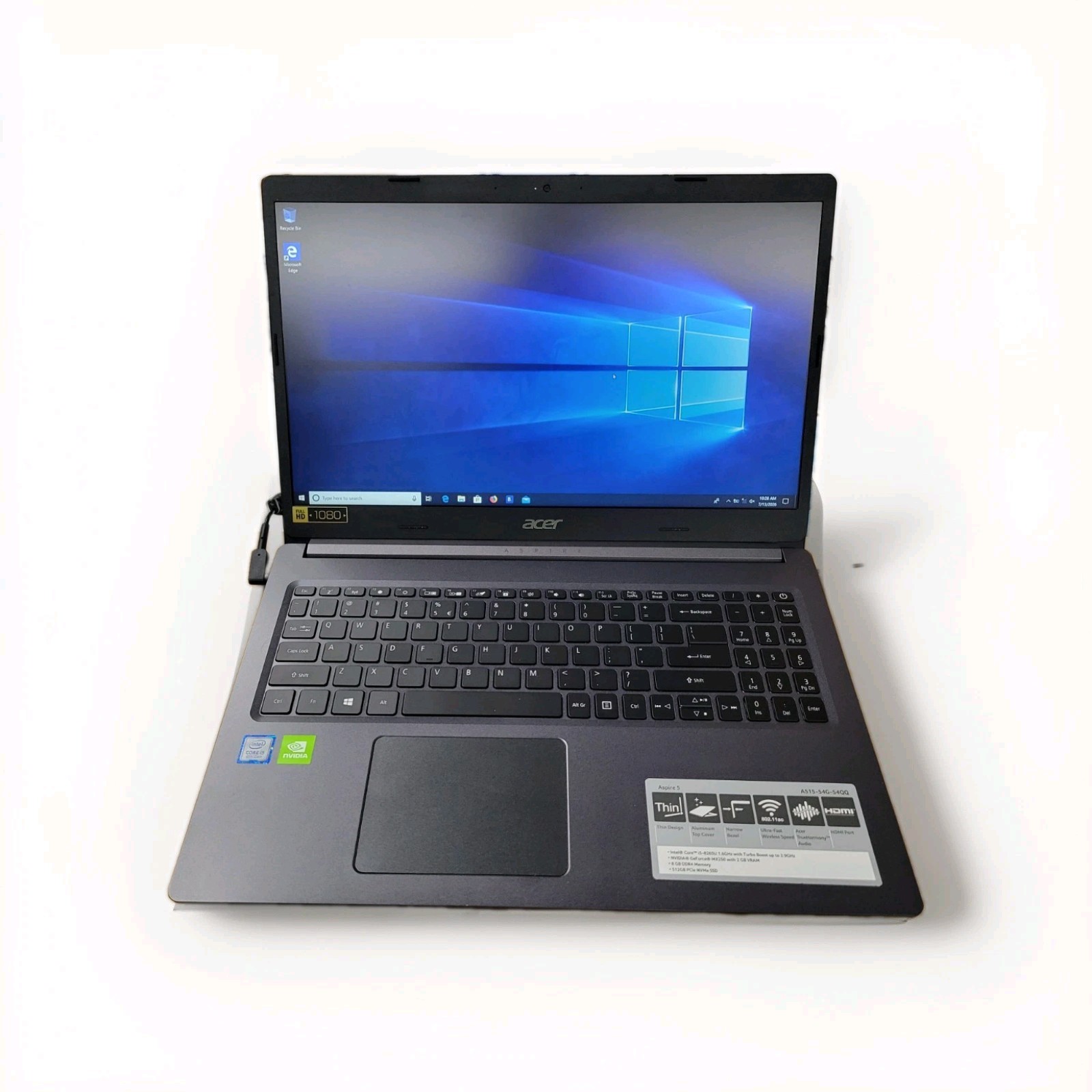 ACER ASPIRE A5 i5-54 SERIES INTEL CORE I5 8TH GEN 8GB RAM Windows 10 Bad Battery