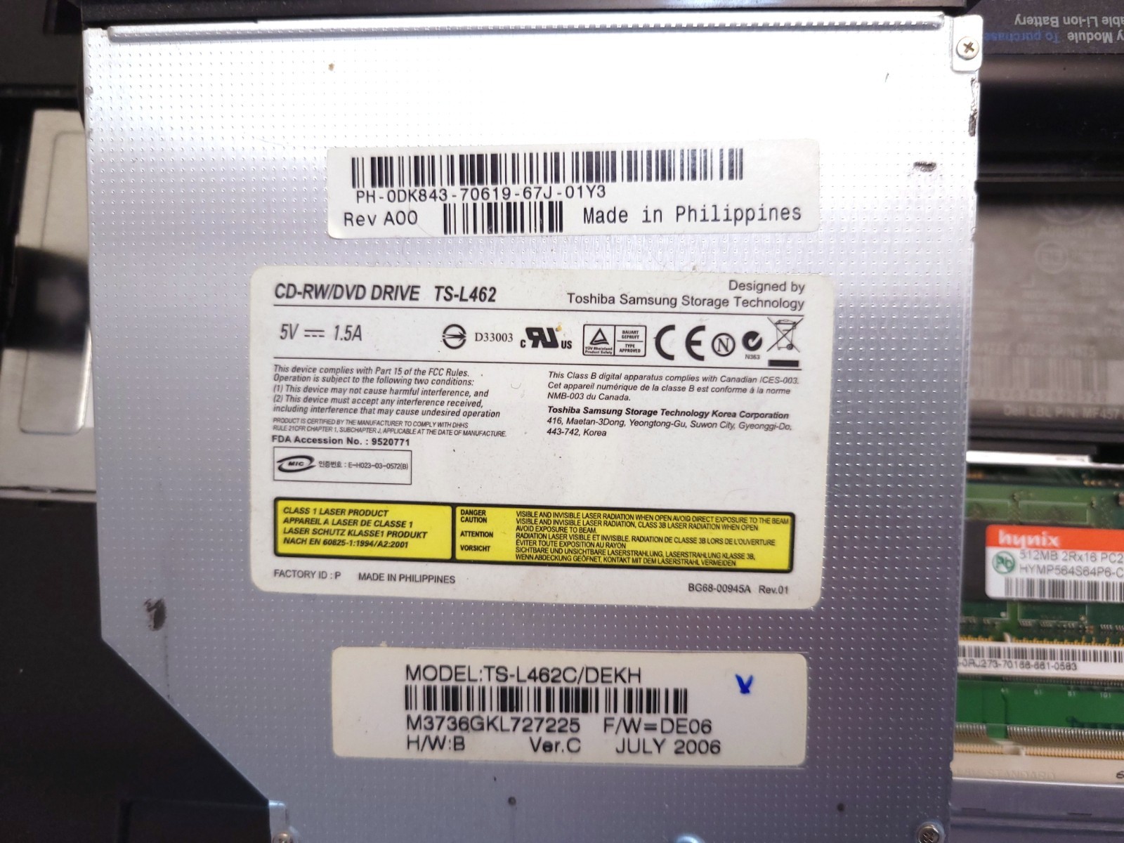 Dell Inspiron B130 w/ OEM Charger — Intel Celeron M 1.60GHz — NO OS/HDD/BATTERY