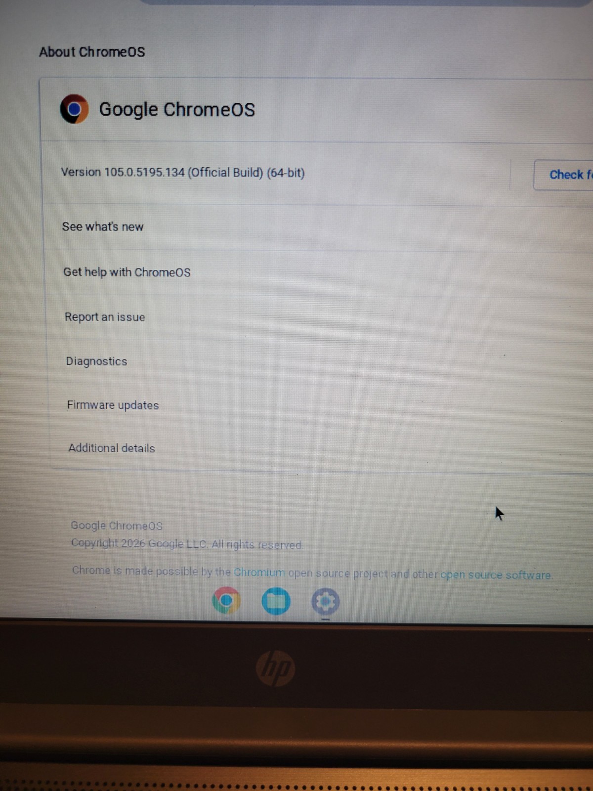 HP ChromeBook 14A G5 14″ Laptop AMD-9120C 4GB RAM 32GB eMMC ChromeOS