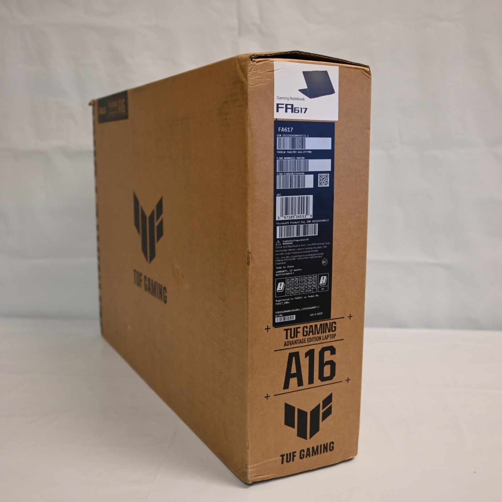 Asus TUF A16 Gaming Laptop 7 7735HS
