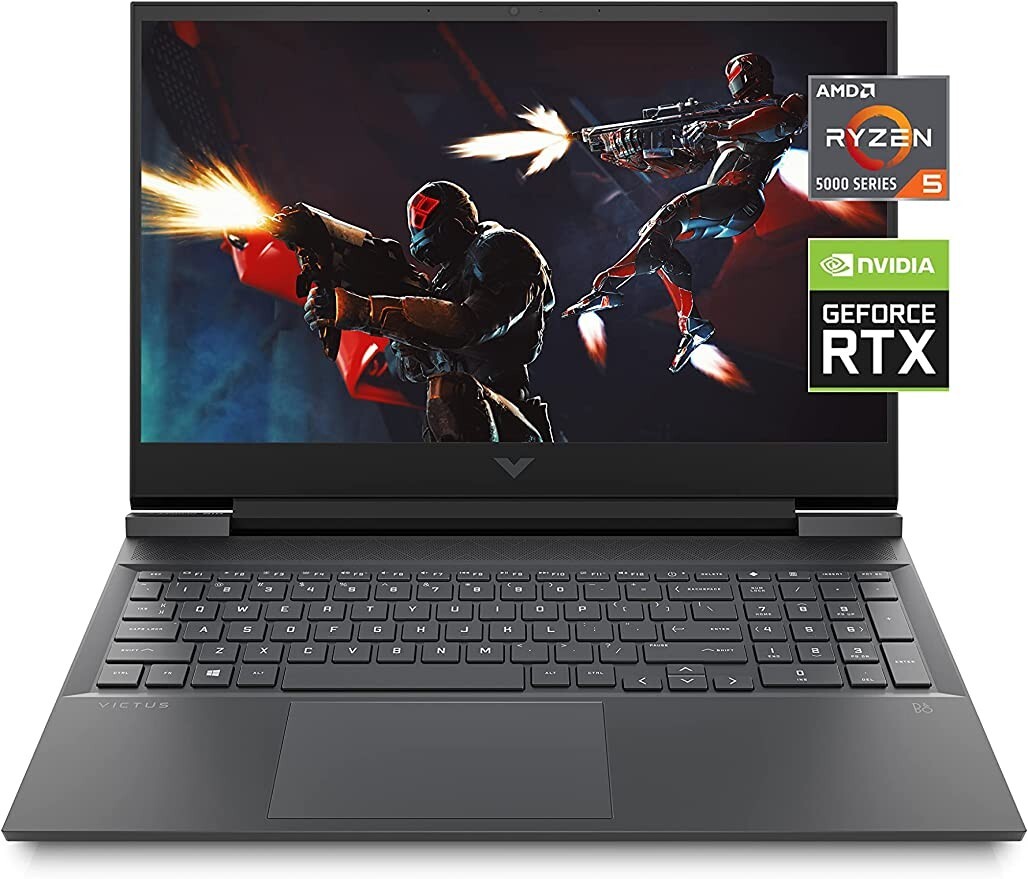 HP Victus 16.1″ (512GB SSD, AMD Ryzen 5, 3.30 GHz, 8GB) Laptop – Mica Silver…