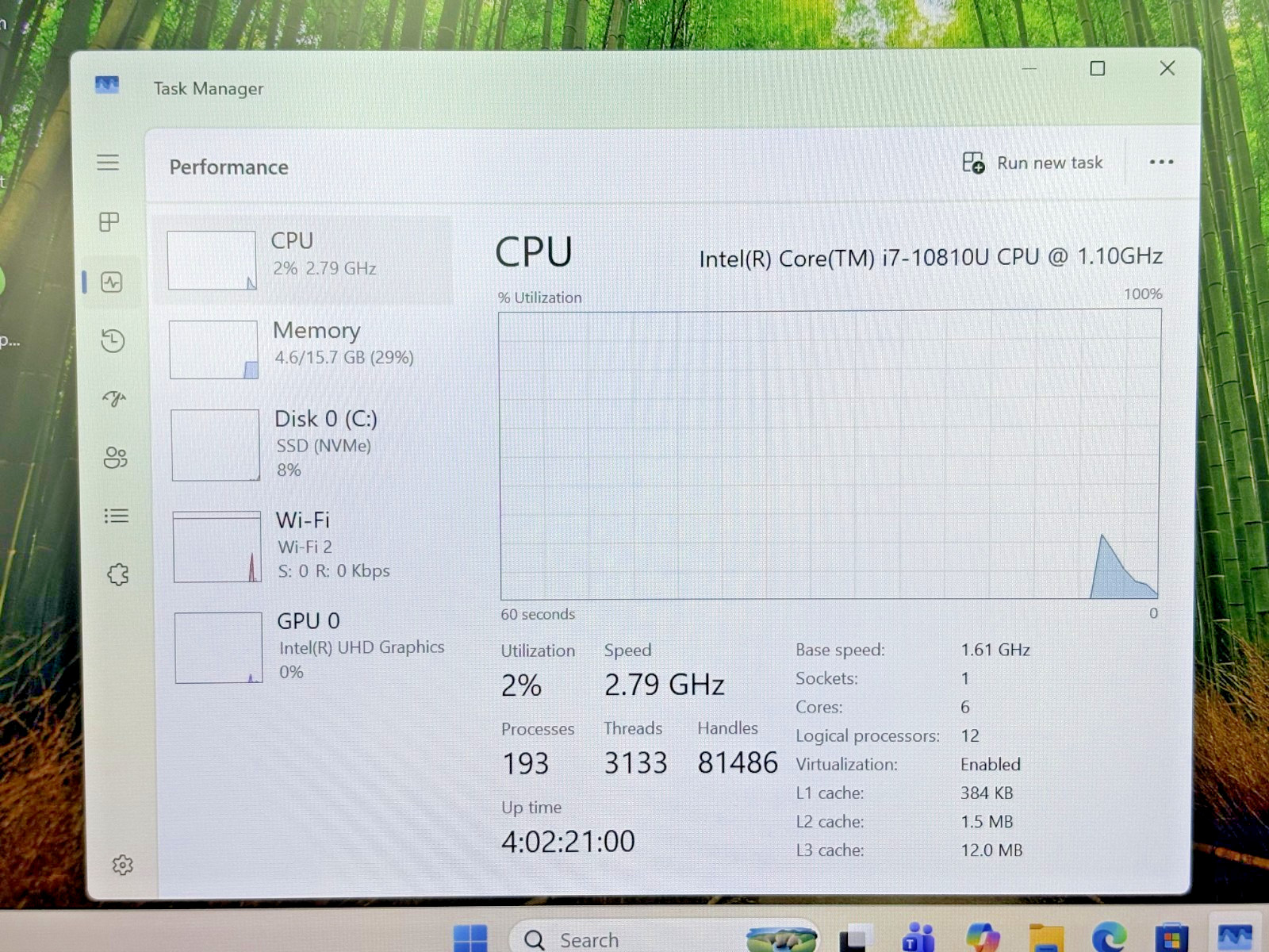 Toshiba DynaBook Intel i7-10th Gen 1.10GHz 16GB RAM 256GB SSD Win 11 Pro B.L.*