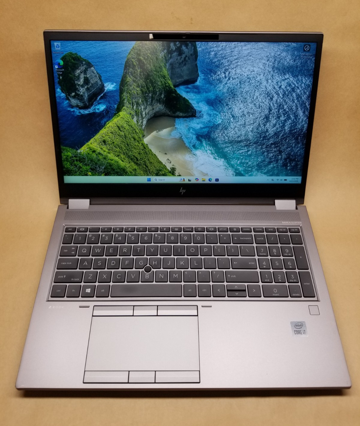 HP Zbook Fury 15 G7 Laptop i7-10750H 512GB SSD 32GB RAM Quadro T1000 Max-Q WIN11