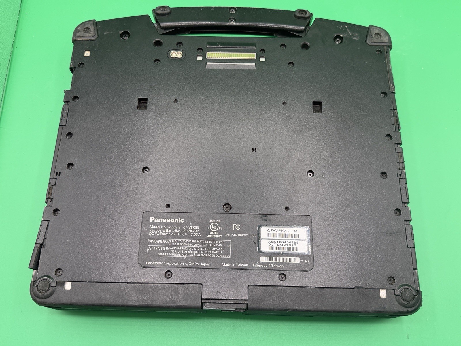 Panasonic Toughbook CF-33 12″ Touch i5-7300U 2.60GHz 16GB RAM NO DRIVE W/battery