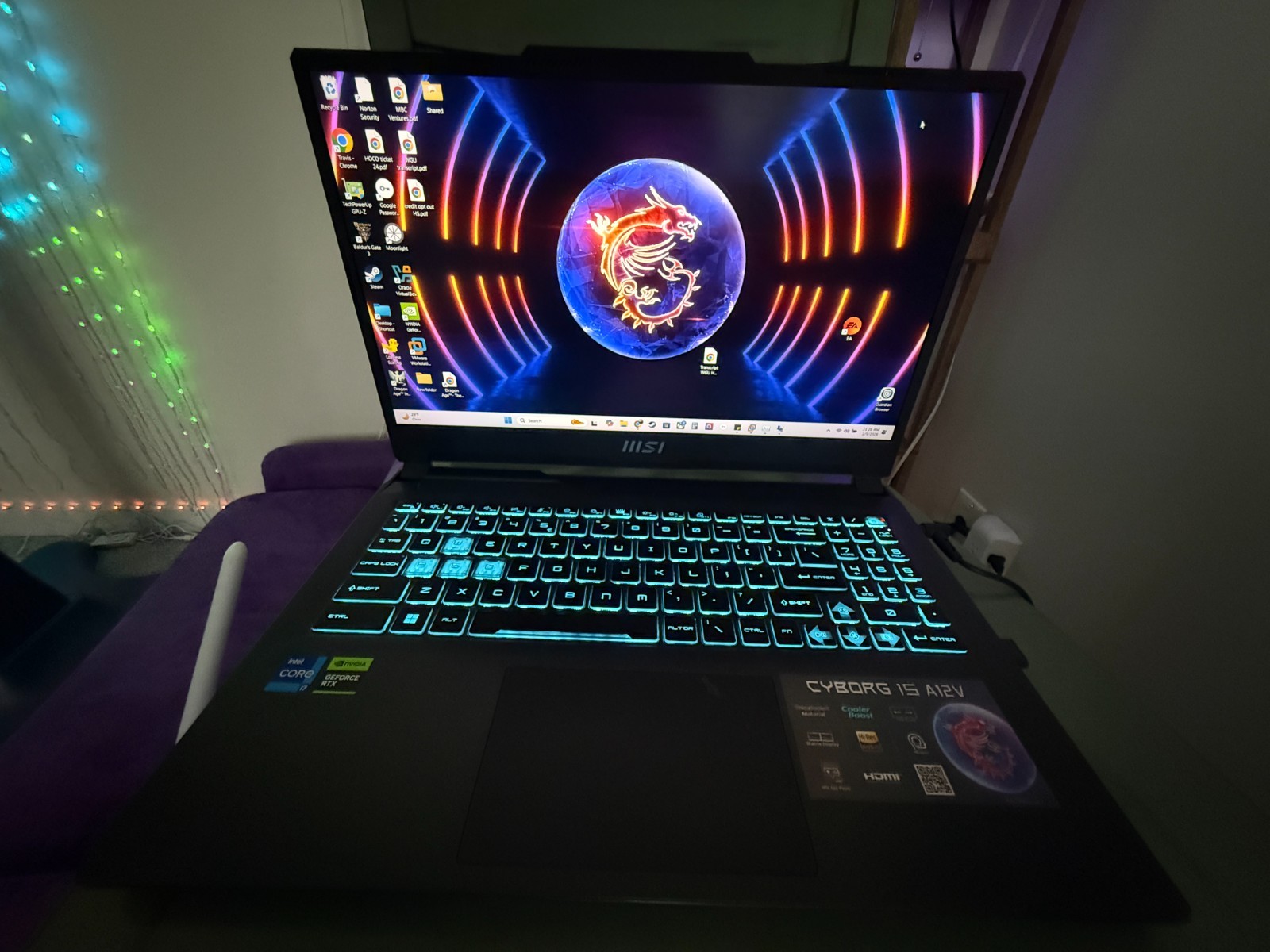 MSI Cyborg 15 A12VF Gaming Laptop–i7-12650H, RTX 4060, 64GB DDR5, 2TB SSD, 144Hz