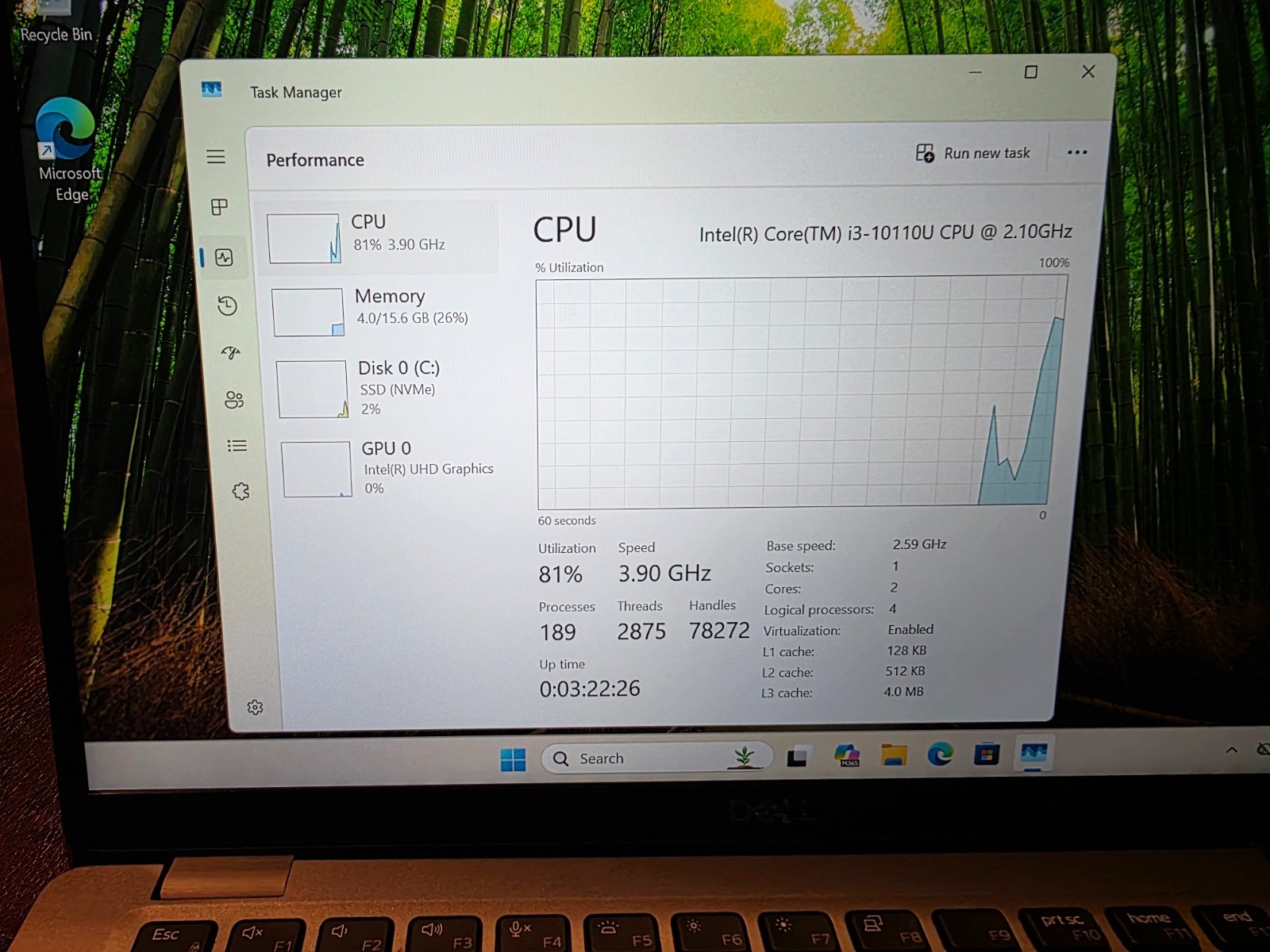 Dell Latitude 5410 14″ i3-10110U 2.60GHz 16GB 256GB SSD Windows 11