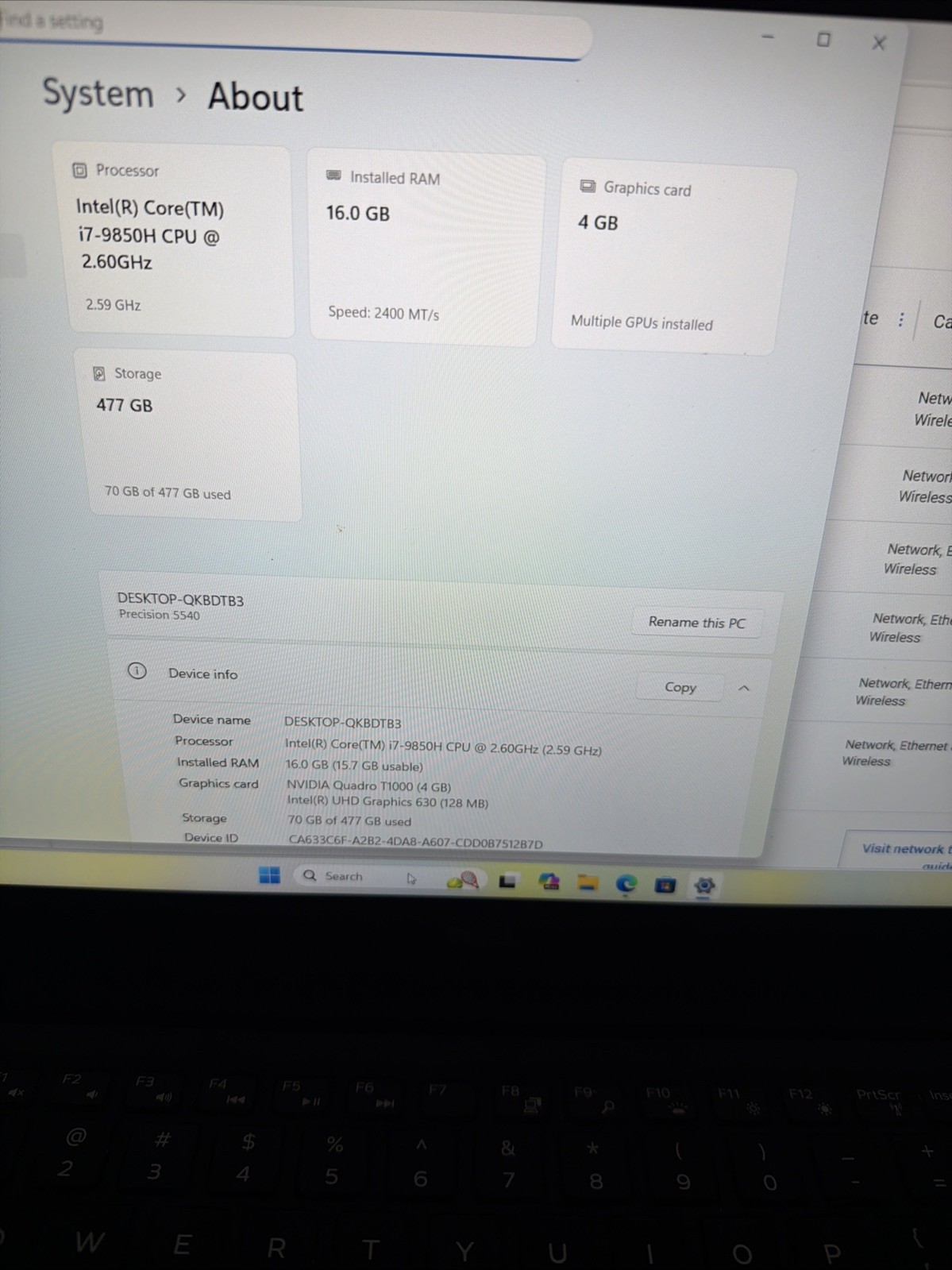 Dell Precision 15 5540 – i7-9750H✔16GB RAM✔512GB SSD