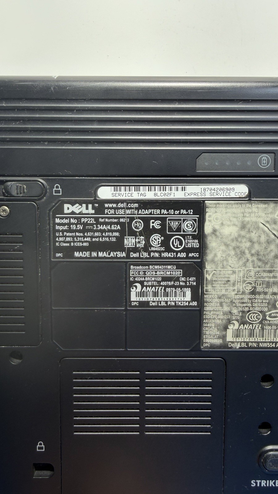 Dell Inspiron 1521 Laptop AMD TL-58 1.9GHz 136GB ATI X1270 Vista Parts Read