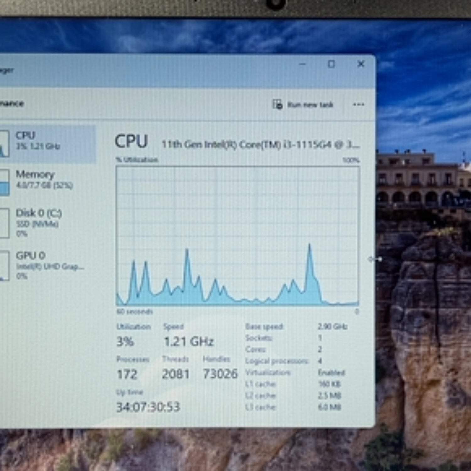 HP Laptop 15-DY2702DX 15.6″ i3-1115G4 3.0GHz 8GB RAM 512GB SSD