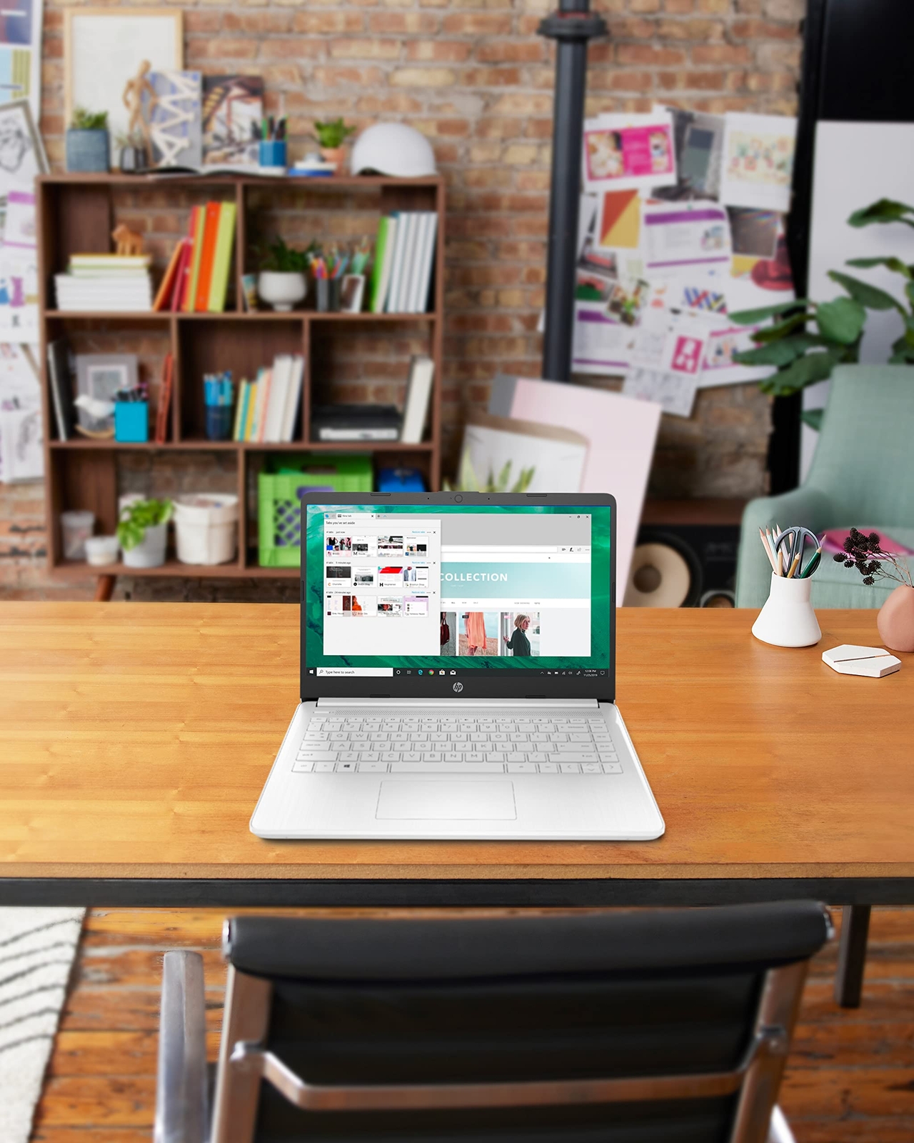 HP 14″ Laptop N4020 4GB 64GB Touchscreen Win 11H 14-dq0080nr Snowflake White