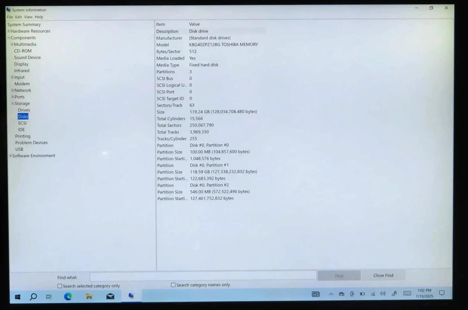 Microsoft Surface Pro 7 1866 Core i5-1035G4 1.10GHz 8GB 128GB Win 10 Home