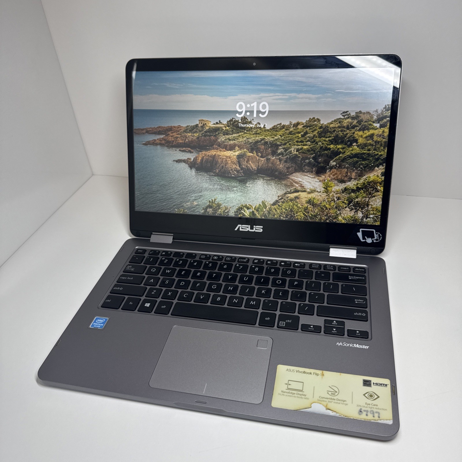 ASUS VivoBook Flip 14 TP401M 14″ Touch Screen Fold Laptop Win 11 Pro 64 GB SSD