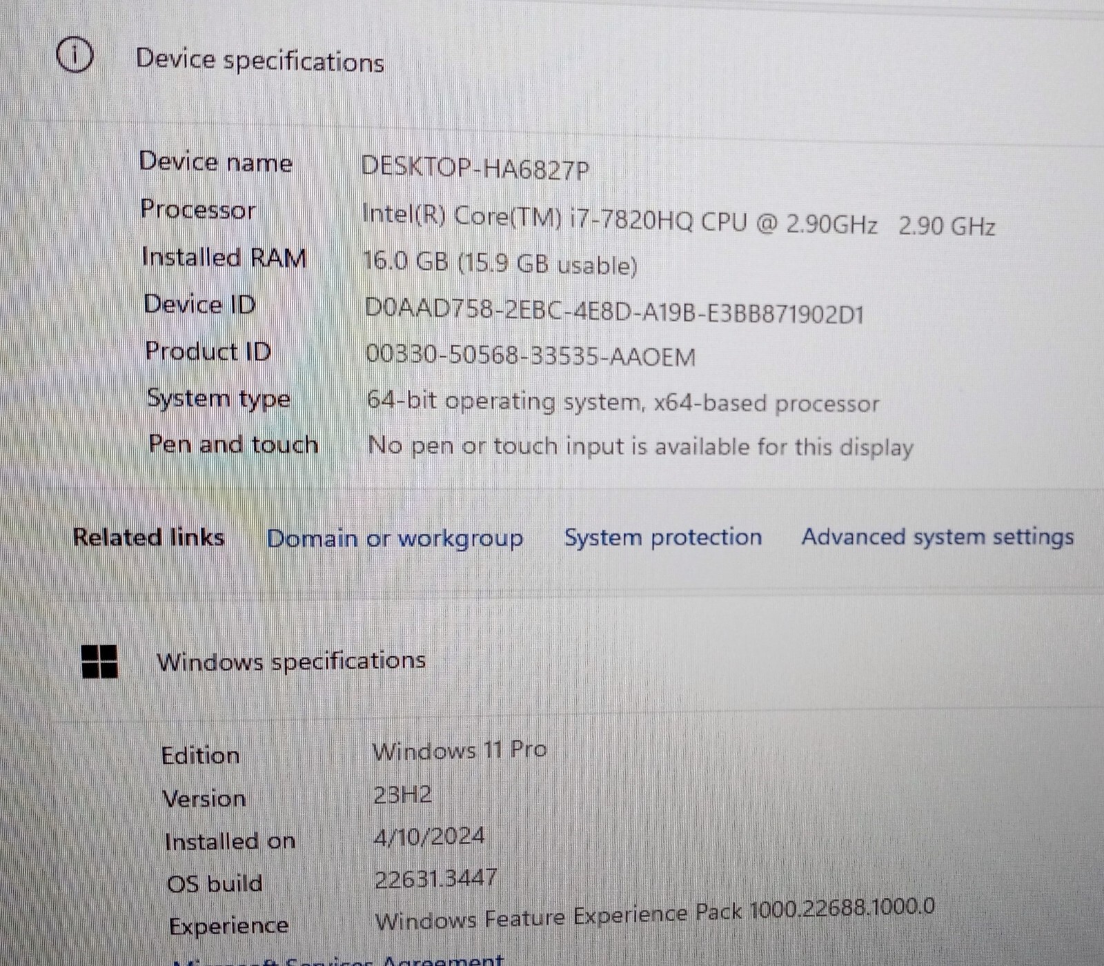 HP ZBook 17 G4 laptop I7-7820HQ 2.9-3.9Ghz 16GB ram 512GB NVIDIA “P5000” AX200