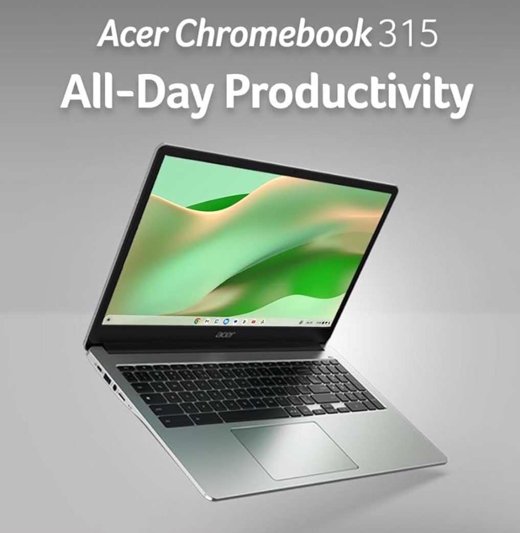 Acer Chromebook 315 15.6″ FHD IPS Intel N4500 4GB 64GB Chrome OS Silver