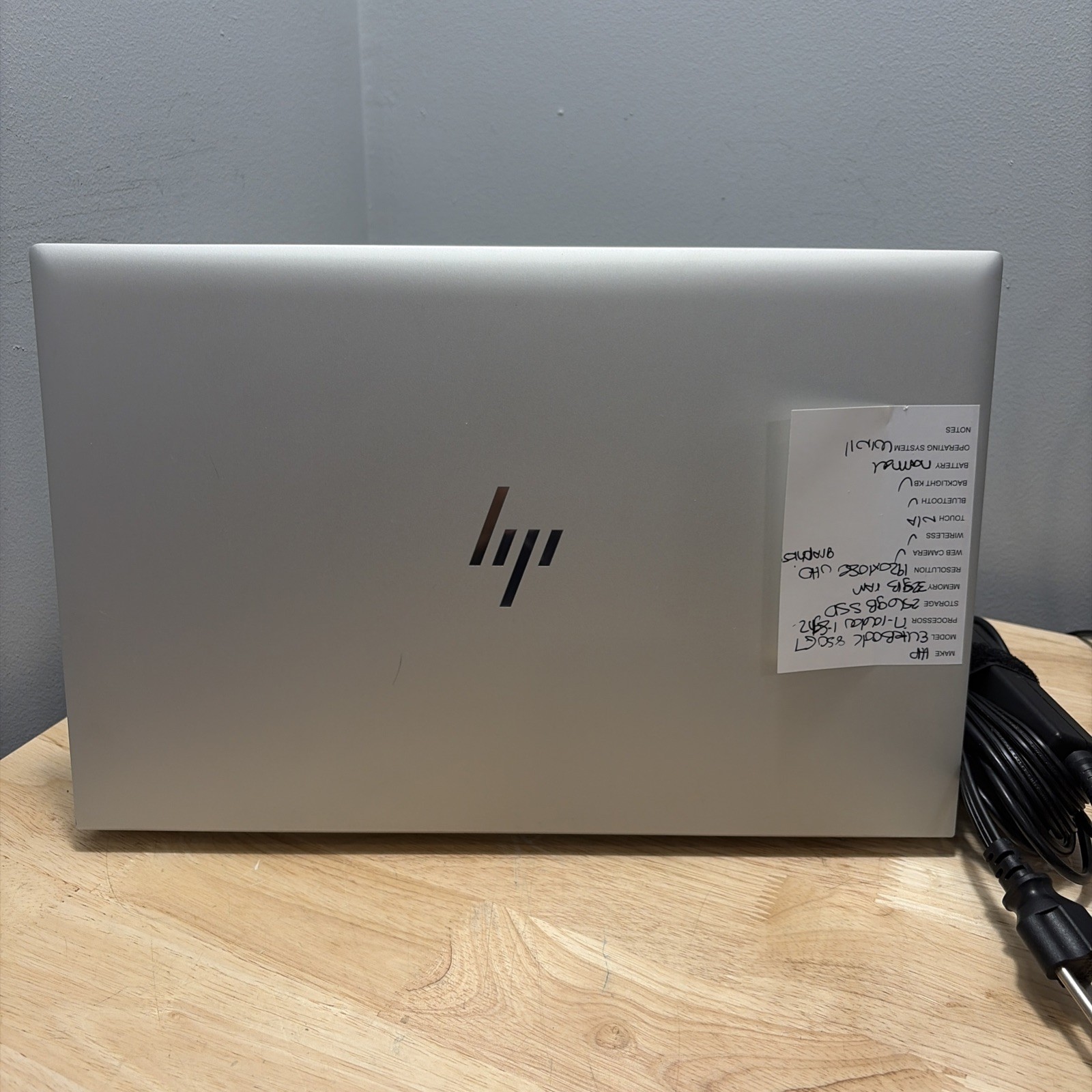 HP EliteBook 850 G7 CORE I7-10610U 1.8GHZ 32GB 256GB SSD WCAM WIFI W11 & CORD