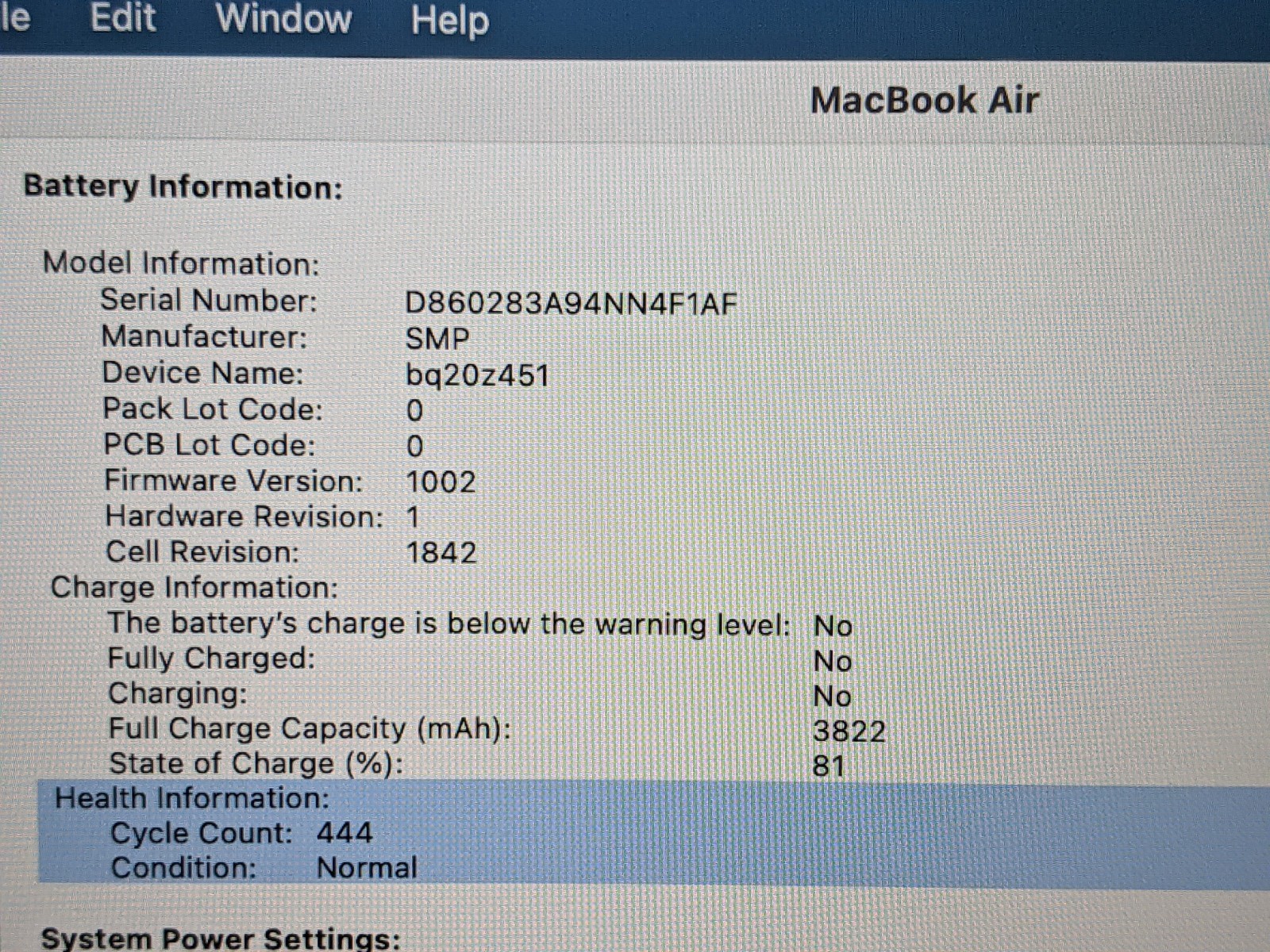 Apple MacBook Air 13″ A2179 (2020) i5-1030NG7 1.1GHz 8GB 512GB SSD MVH22LL/A +PA