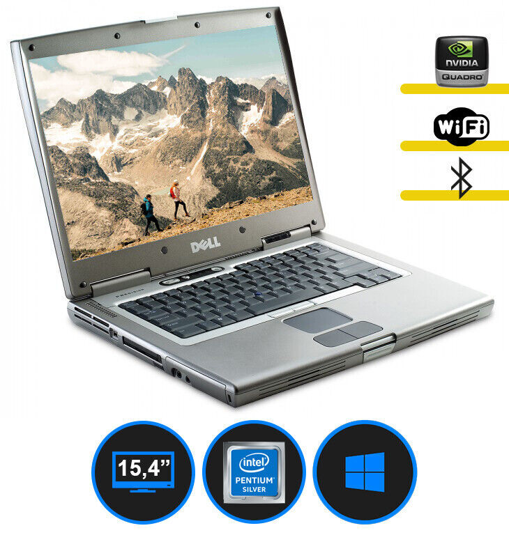 Dell m60 pentium m 2GB ram 60GB HDD DVD 15.4″ 1400x1050px ati mobility windows