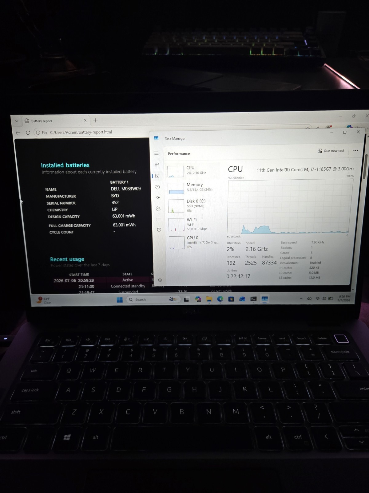 Dell Latitude 5420 14″ i7-1185G7 3.0GHz 16GB RAM 512GB SSD Windows 11 Pro