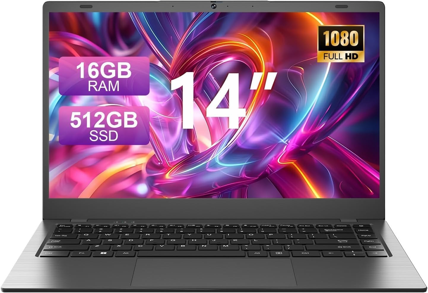 14-Inch Laptop with 16GB RAM & 512GB SSD – Lightweight Productivity for Students