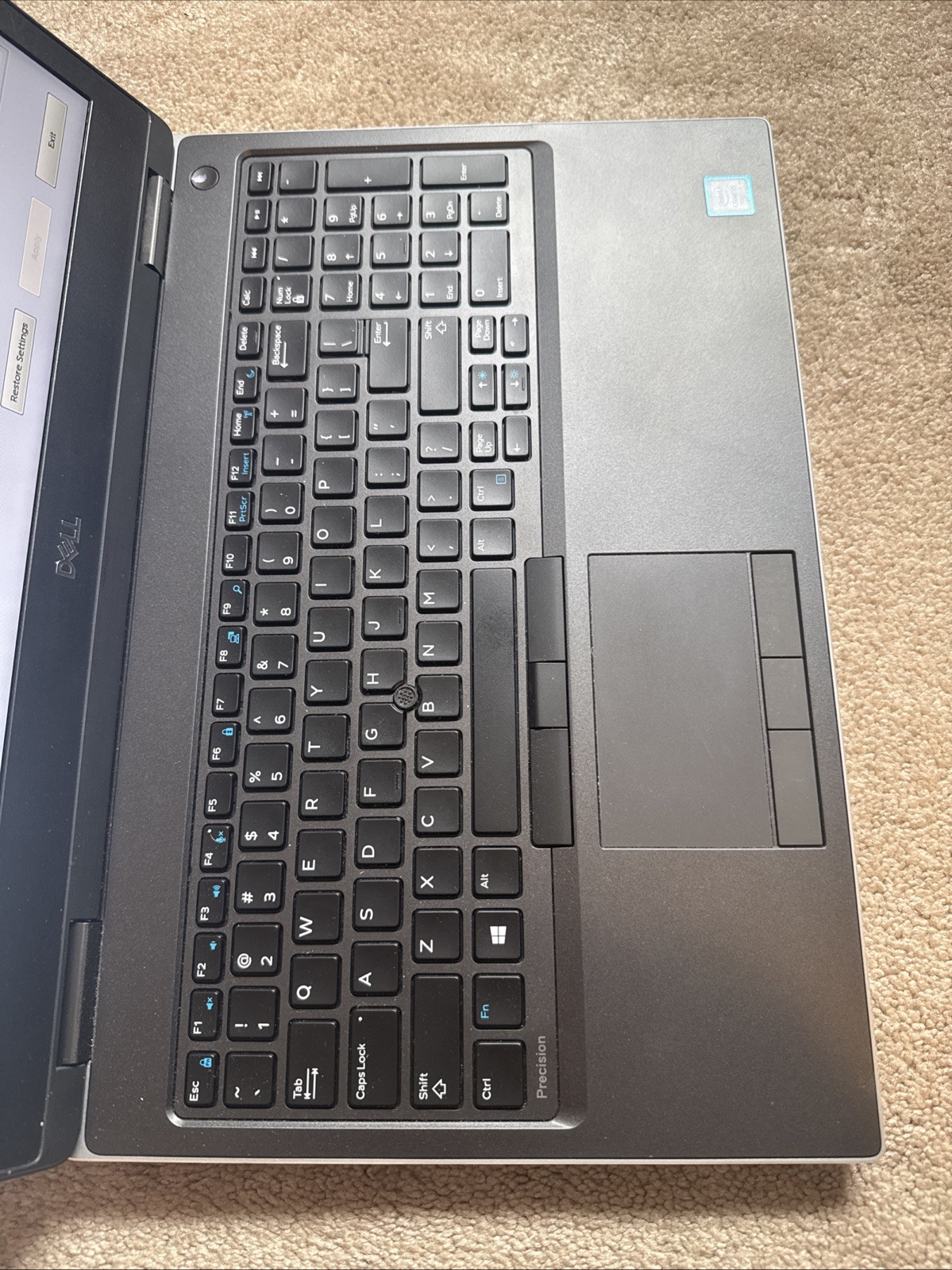 Dell Precision 7540 15.6″ 8GB i5-9400H, Titan Grey