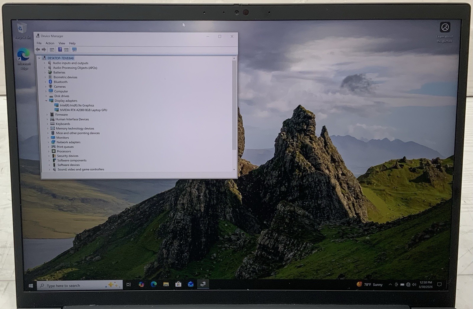 Lenovo ThinkPad P1 Gen 5 16″ i7-12700H, 32GB Ram, 1TB SSD, NVIDIA RTX A2000 8GB