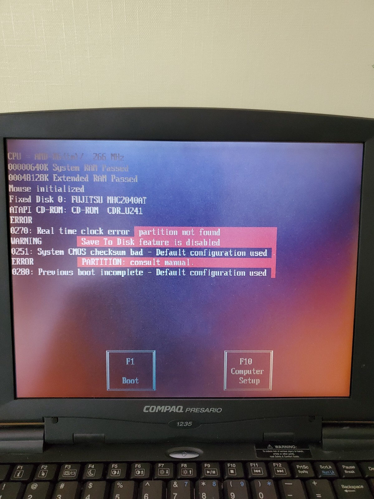 Compaq Presario 1235