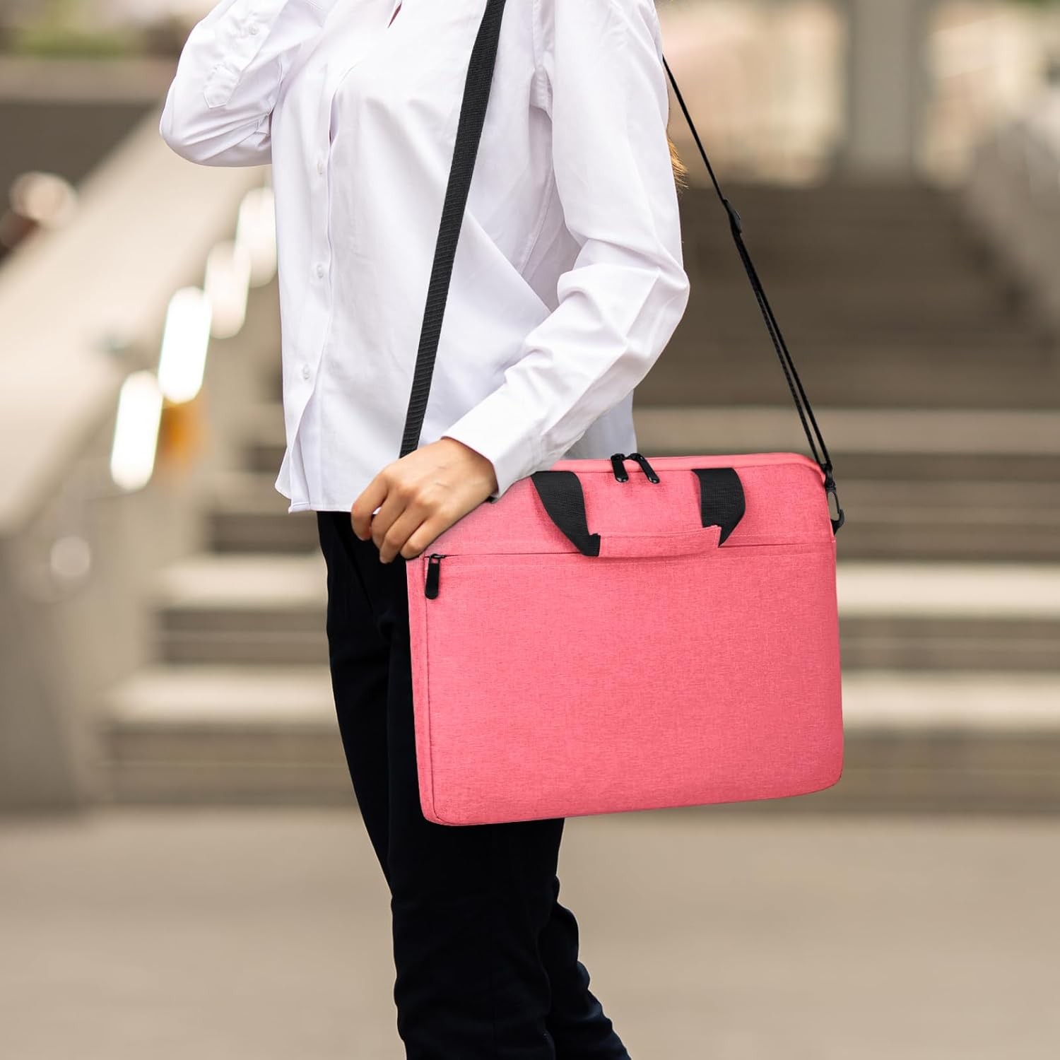 15.6-16 Inch Laptop Sleeve Shoulder Bag Notebook Chromebook Computer Carrying Ca